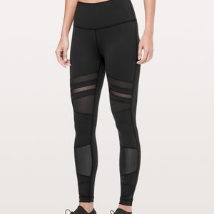 Lululemon wunder under mesh leggings